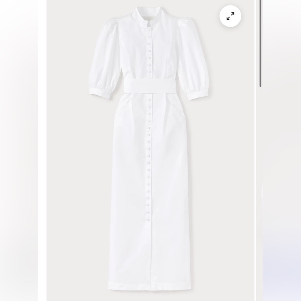 NWT Destree White cotton maxi dress